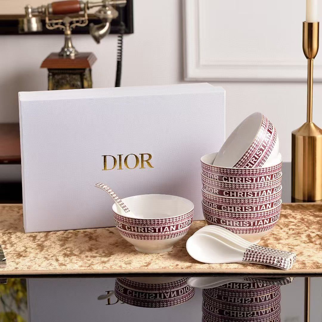 Christian Dior soup bowl set of six available in two colors